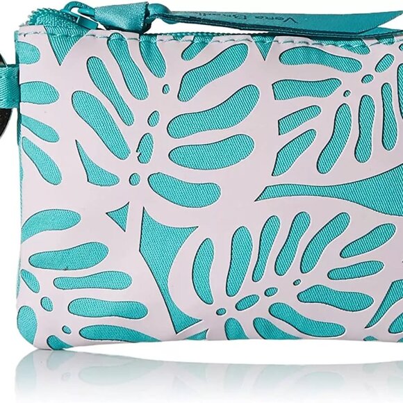 Vera Bradley Women's Recycled Cotton Zip ID Case Rain Forest Canopy New NWOT - Picture 7 of 7